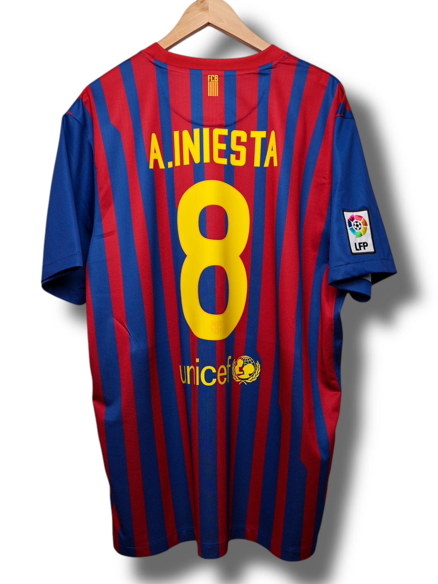 Barcelona 2011/2012 Thuis Shirt Iniesta #8 (XL)