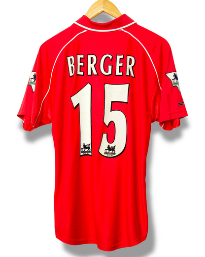 Liverpool 2000/2001 Thuis Shirt Berger #15 (M)