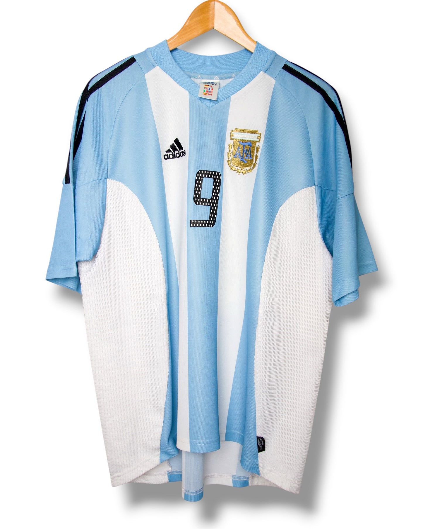 Argentinie 2002 Thuis Shirt Batistuta #9 (M)