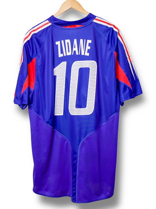 Frankrijk 2004 Thuis Shirt Zidane #10 (XL)