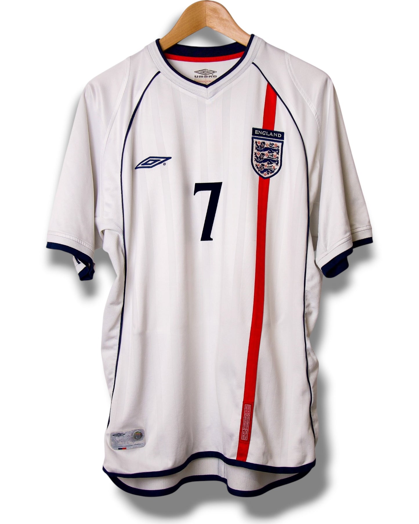 Engeland 2002 Thuis Shirt Beckham #7 (L)