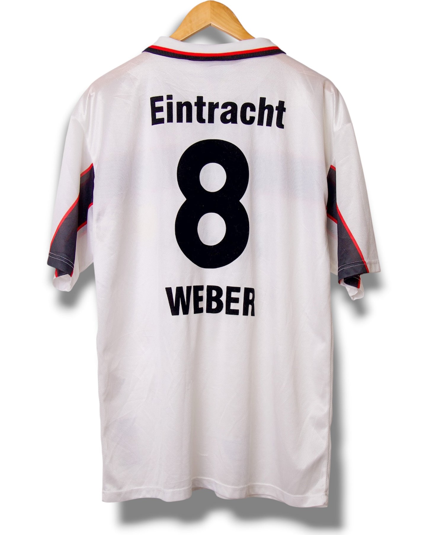 Eintracht Frankfurt 1998/1999 Thuis Shirt Weber #8 (XL)
