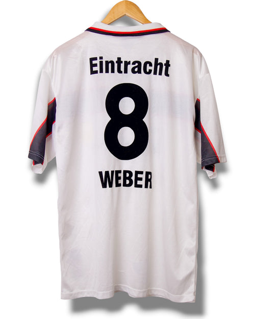 Eintracht Frankfurt 1998/1999 Thuis Shirt Weber #8 (XL)