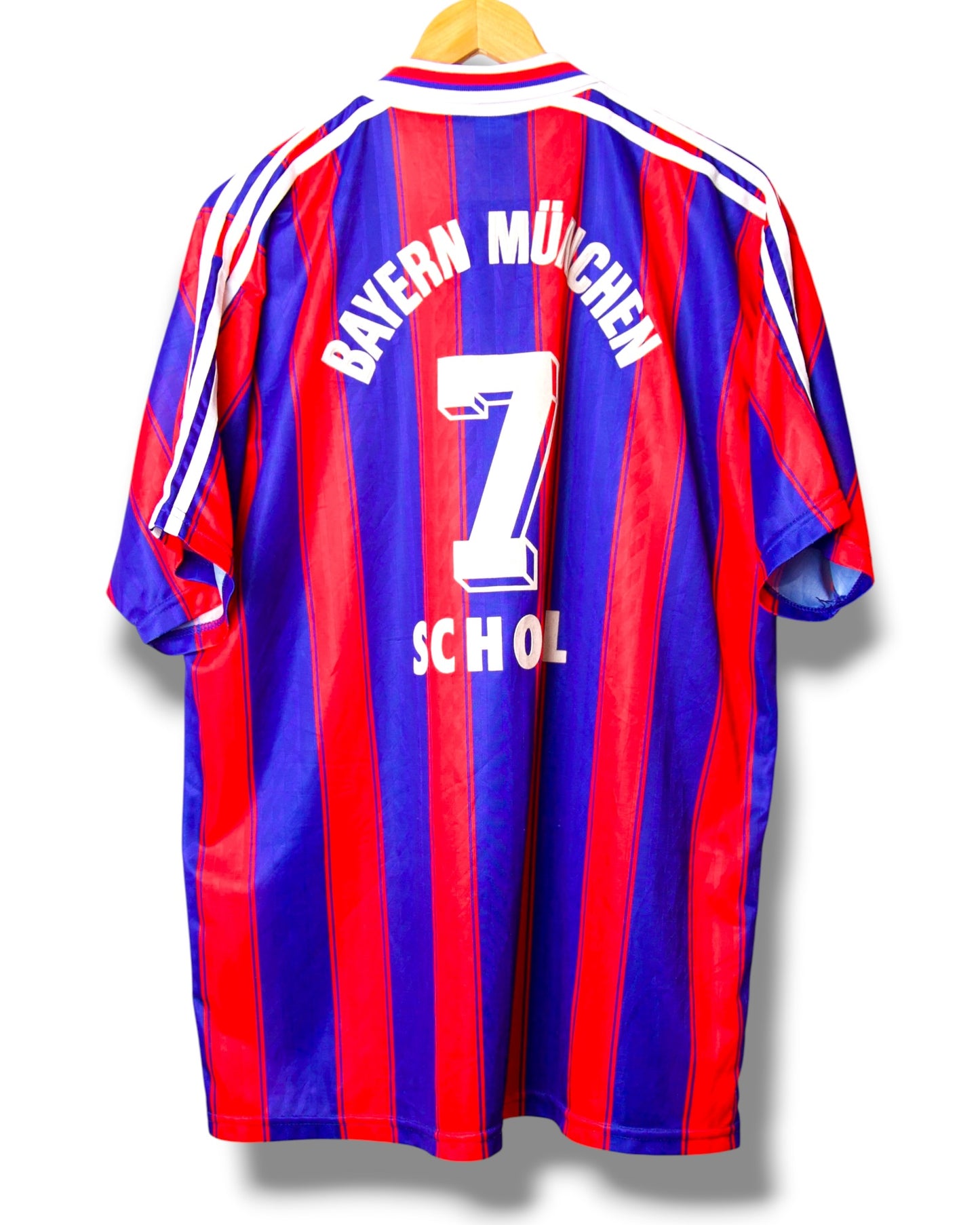 Bayern Munchen 1995/1996 Thuis Shirt Scholl #7 (XL)