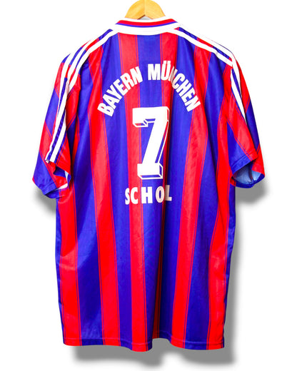 Bayern Munchen 1995/1996 Thuis Shirt Scholl #7 (XL)
