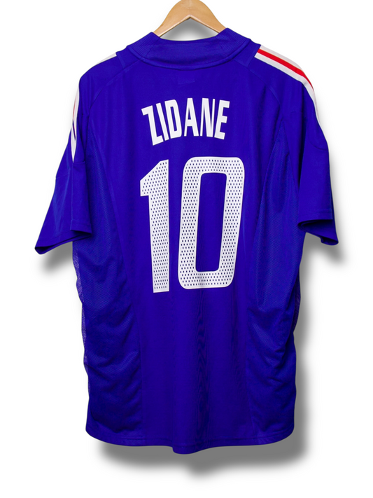 Frankrijk 2002 Thuis Shirt Zidane #10 (XL)