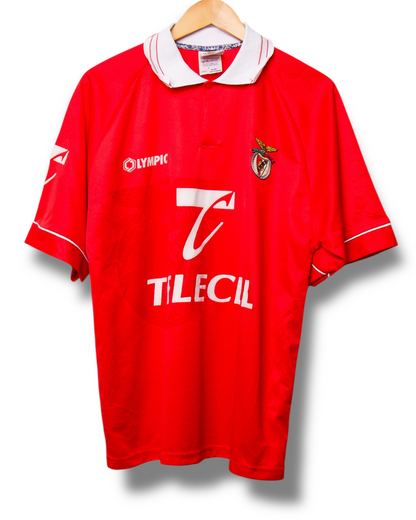 Benfica 1996/1997 Thuis Shirt Joao Pinto #8 (L)