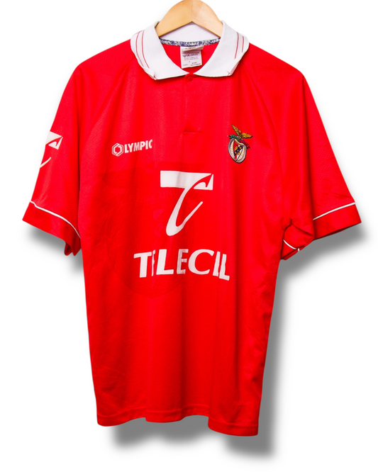 Benfica 1996/1997 Thuis Shirt Joao Pinto #8 (L)