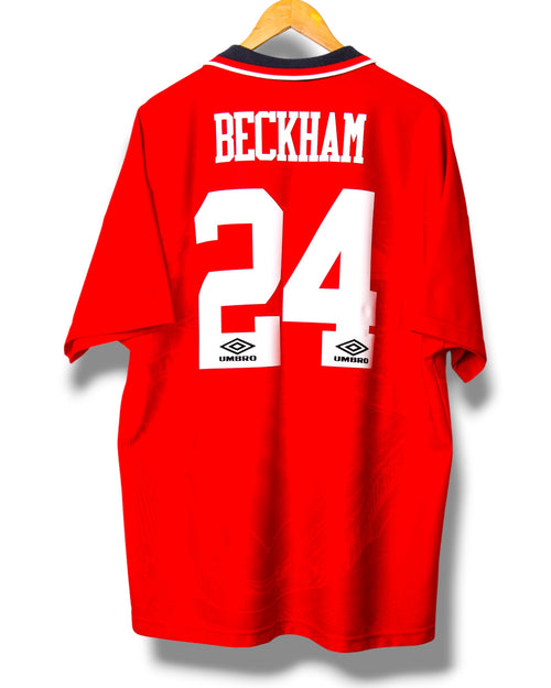 Manchester United 1994 Thuis Shirt Beckham #24 (XL)
