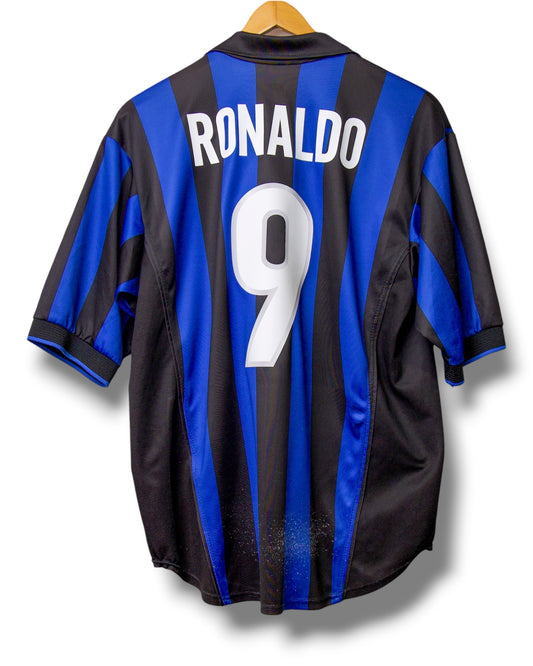 Inter Milan 1998/1999 Thuis Shirt Ronaldo #9 (M)