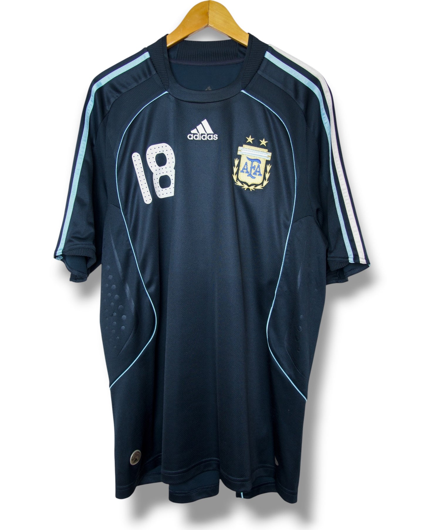 Argentinie 2008 Uit Shirt Messi #18 (XL)