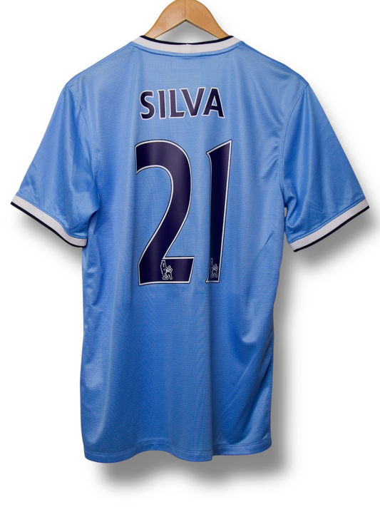 Manchester City 2013/2014 Thuis Shirt Silva #21 (M)