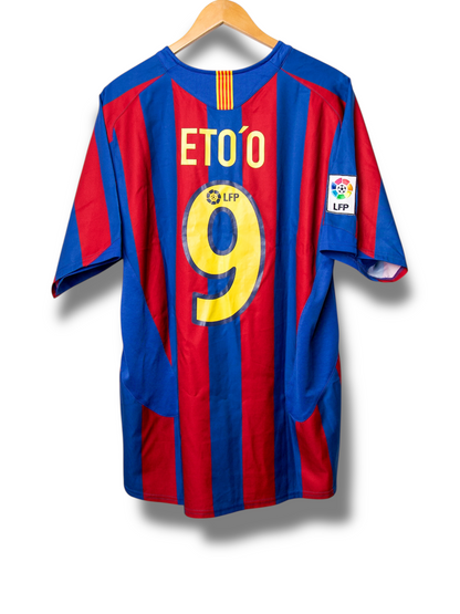 Barcelona 2005/2006 Thuis Shirt Eto'o #9 (L)