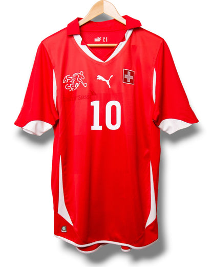 Zwitserland 2010 Thuis Shirt Nkufo #10 (M)