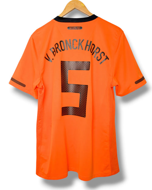 Nederland 2010 Thuis Shirt Van Bronckhorst #5 (M)