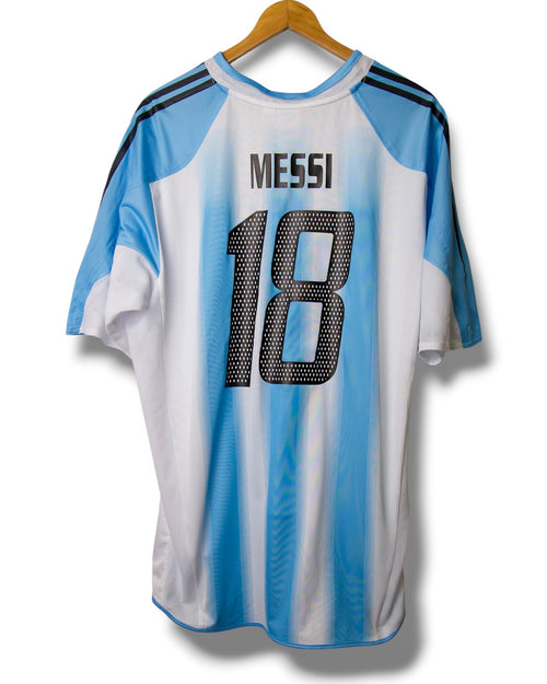 Argentinie 2004 Thuis Shirt Messi #18 (XL)