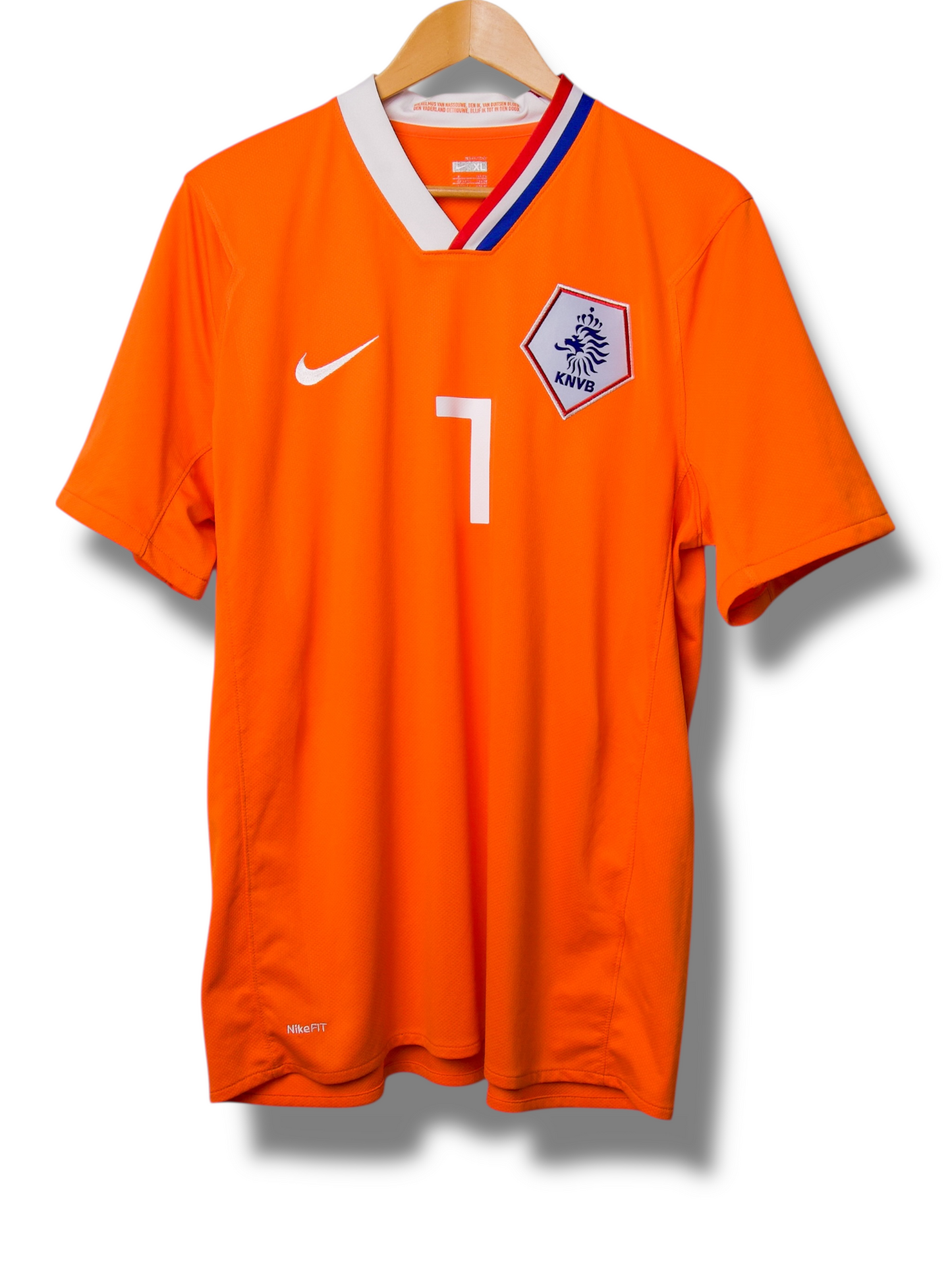 Nederland 2008 Thuis Shirt V persie #7 (XL)