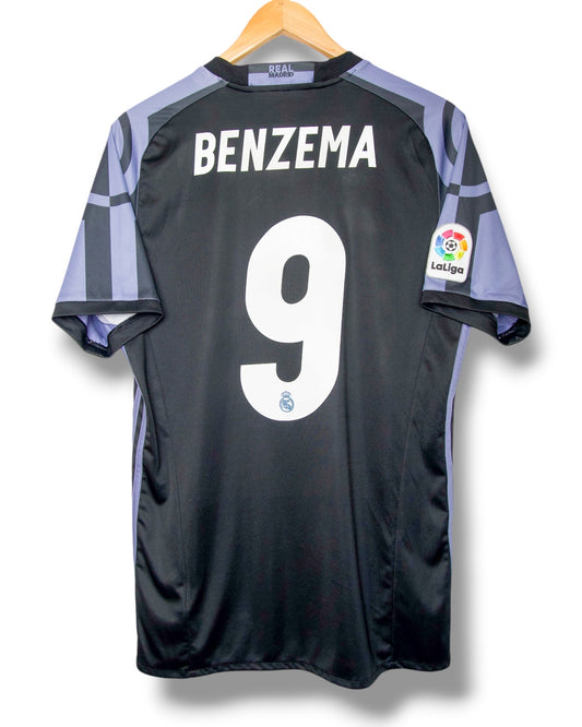 Real Madrid 2016/2017 Derde Shirt Benzema #9 (M)
