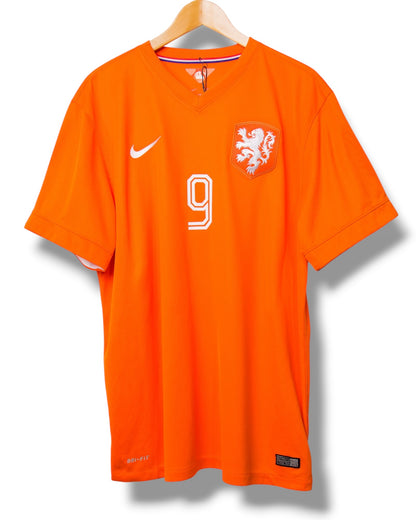 Nederland 2014 Thuis Shirt Van persie #9 (XL)