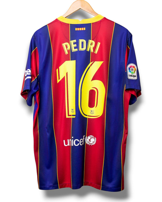 Barcelona 2020/2021 Thuis Shirt Pedri #16 (XL)
