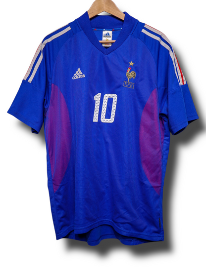 Frankrijk 2002 Thuis Shirt (M) Zidane