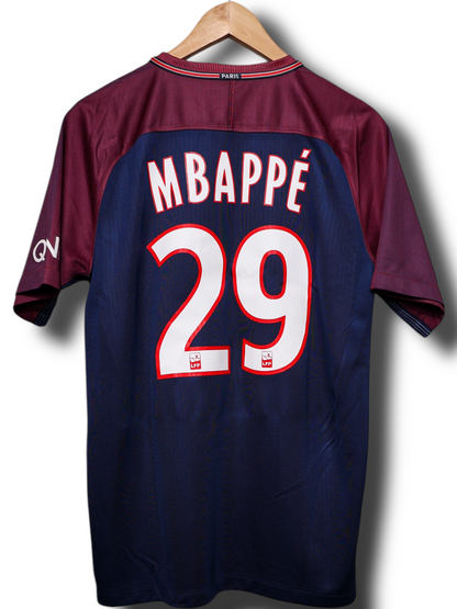 PSG 2017/2018 Thuis Shirt Mbappé #29 (M)