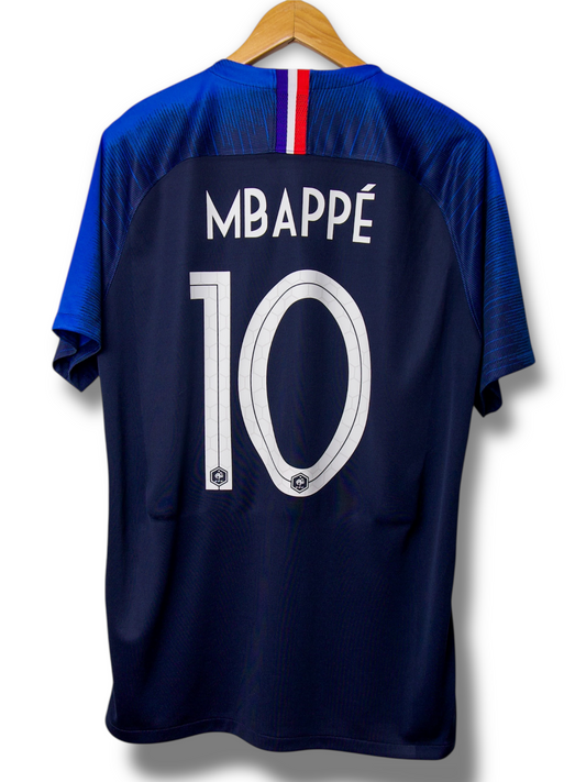 Frankrijk 2018 Thuis Shirt Mbappe #10 (L)