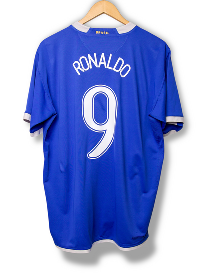 Brazilië 2006 Uit Shirt Ronaldo #9 (XL)
