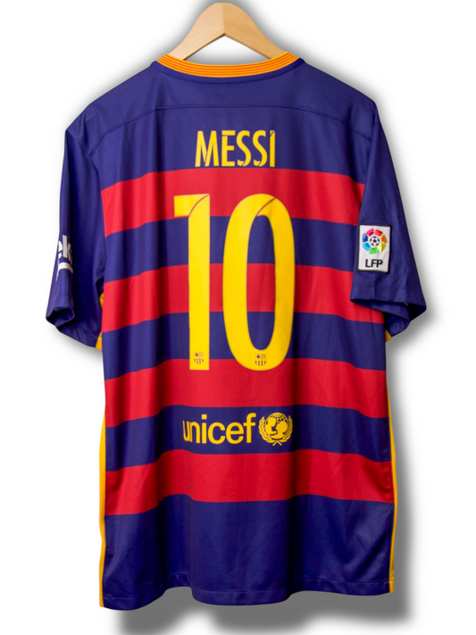 Barcelona 2015/2016 Thuis Shirt Messi #10 (XL)