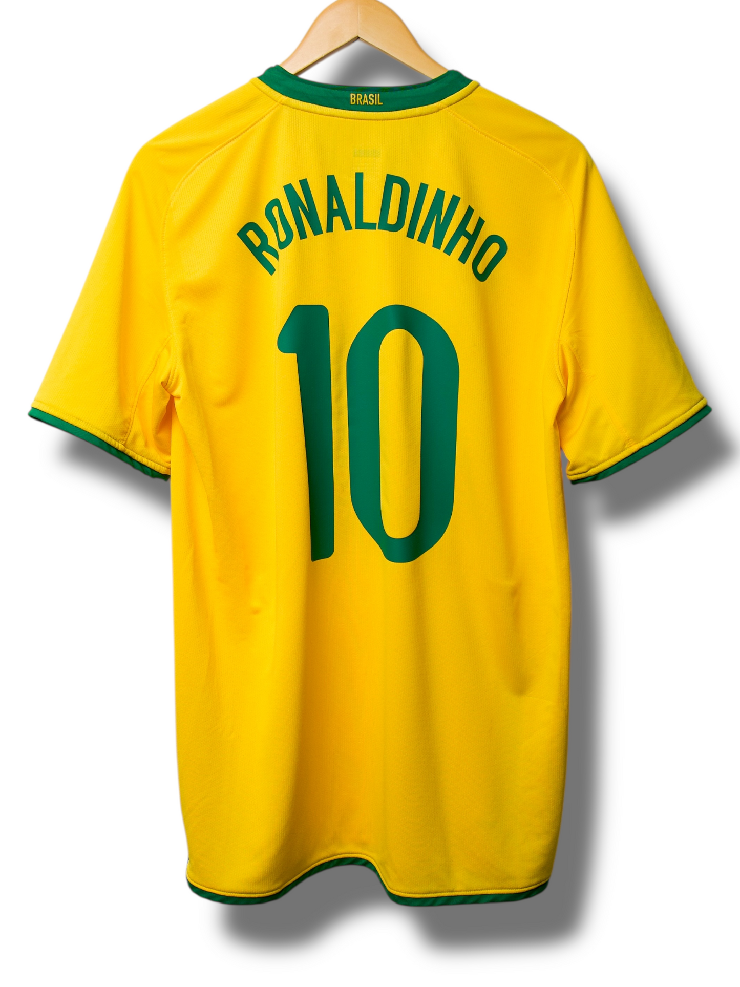 Brazilië 2008/2010 Thuis Shirt Ronaldinho #10 (L)