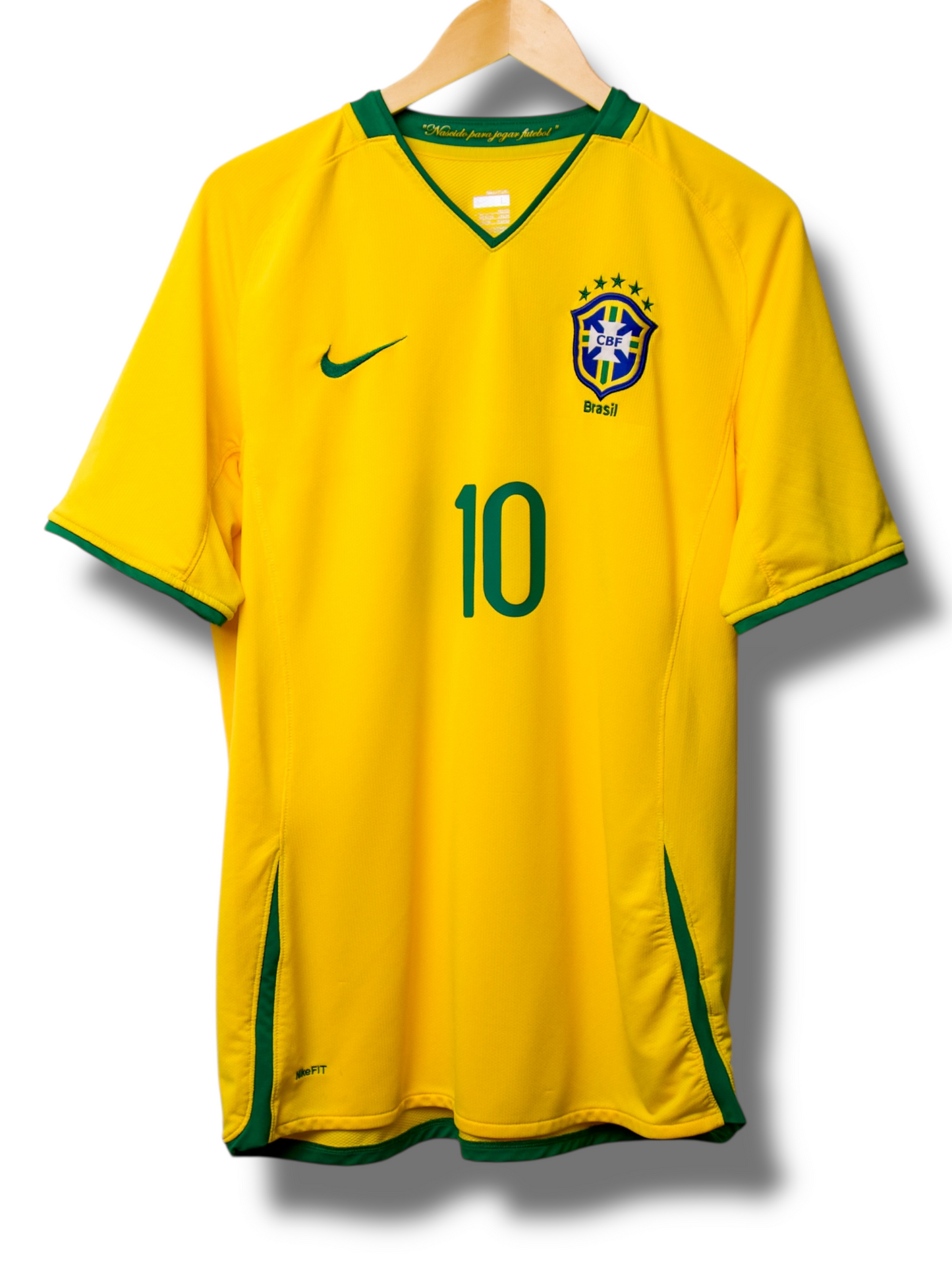 Brazilië 2008/2010 Thuis Shirt Ronaldinho #10 (L)