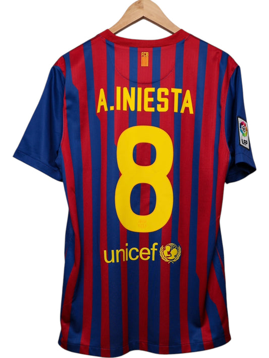 Barcelona 2011/2012 Thuis Shirt Iniesta #8 (M)