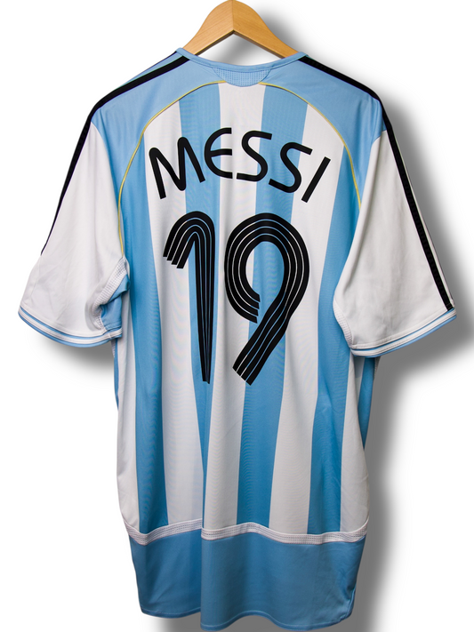 Argentinië 2006 Thuis Shirt Messi #10 (XL)