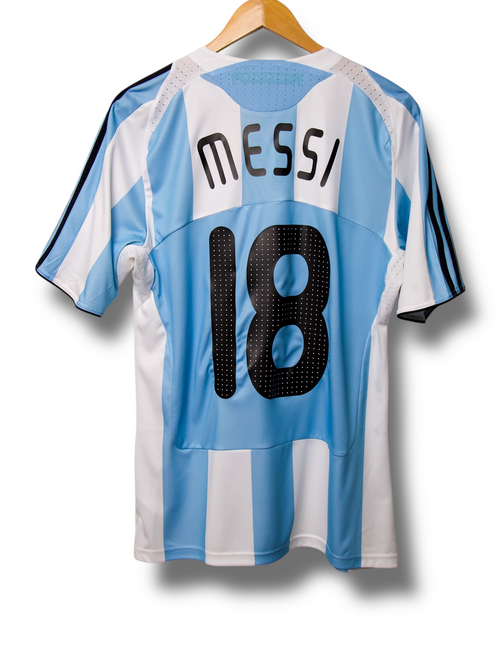 Argentinië 2008 Thuis Shirt Messi #18 (M)