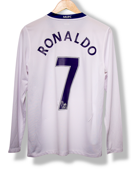 Manchester United 2008/2009 Uit Shirt Ronaldo #7 Longsleeve (S)