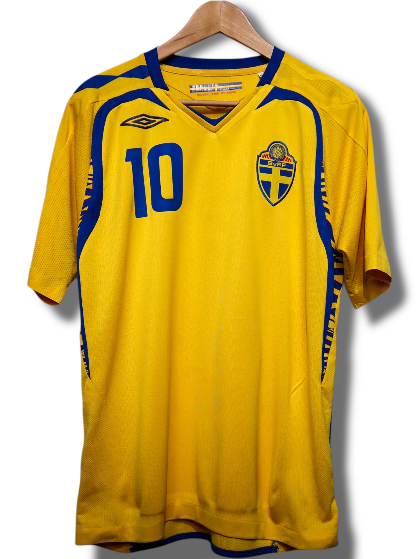 Zweden 2008 Thuis Shirt Ibrahimović #10 (M)