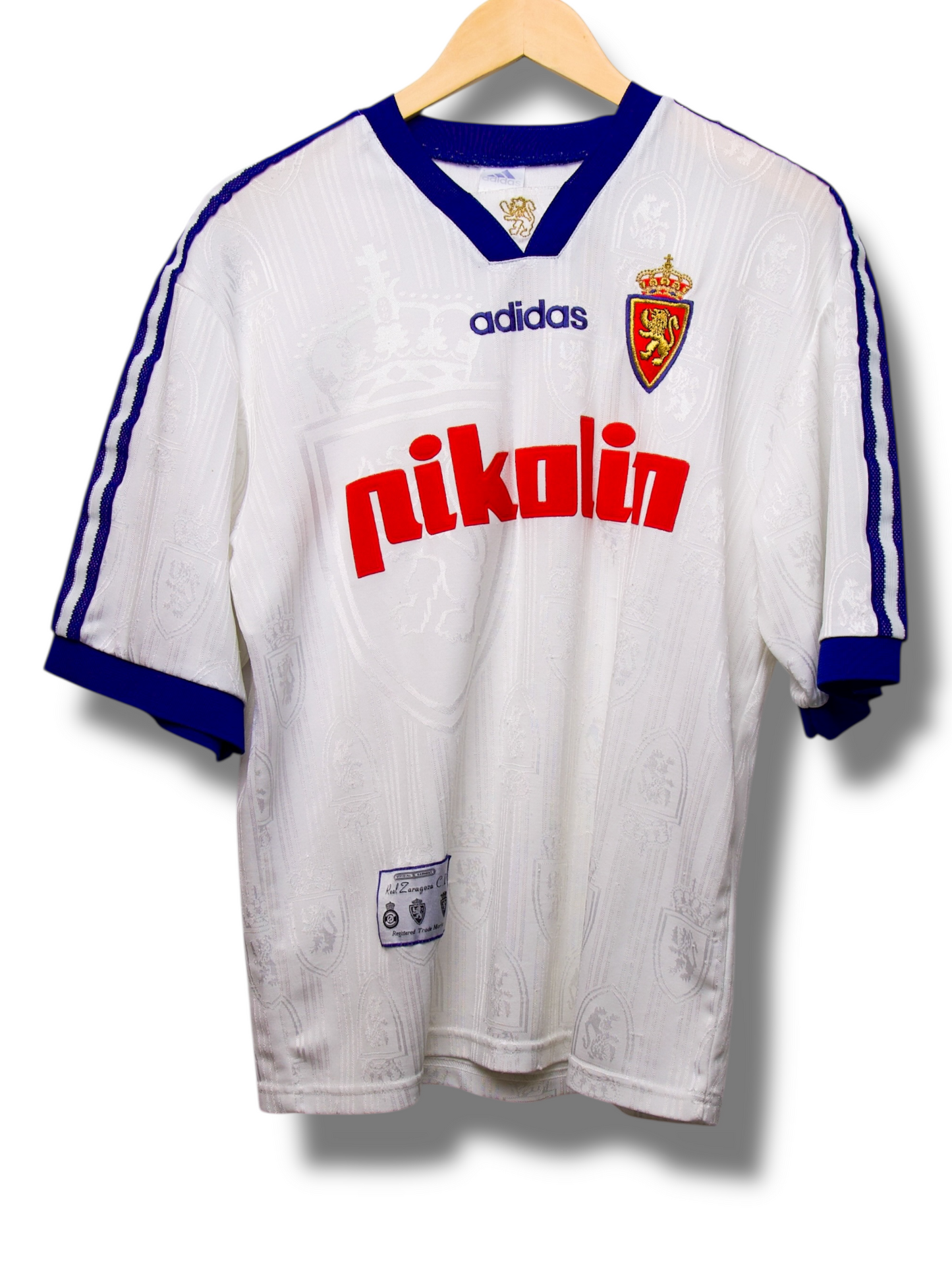 Real Zaragoza 1997/1998 Thuis Shirt (M)