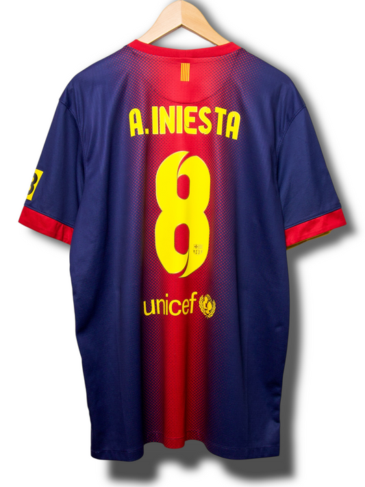 Barcelona 2012/2013 Thuis Shirt Iniesta #8 (XL)
