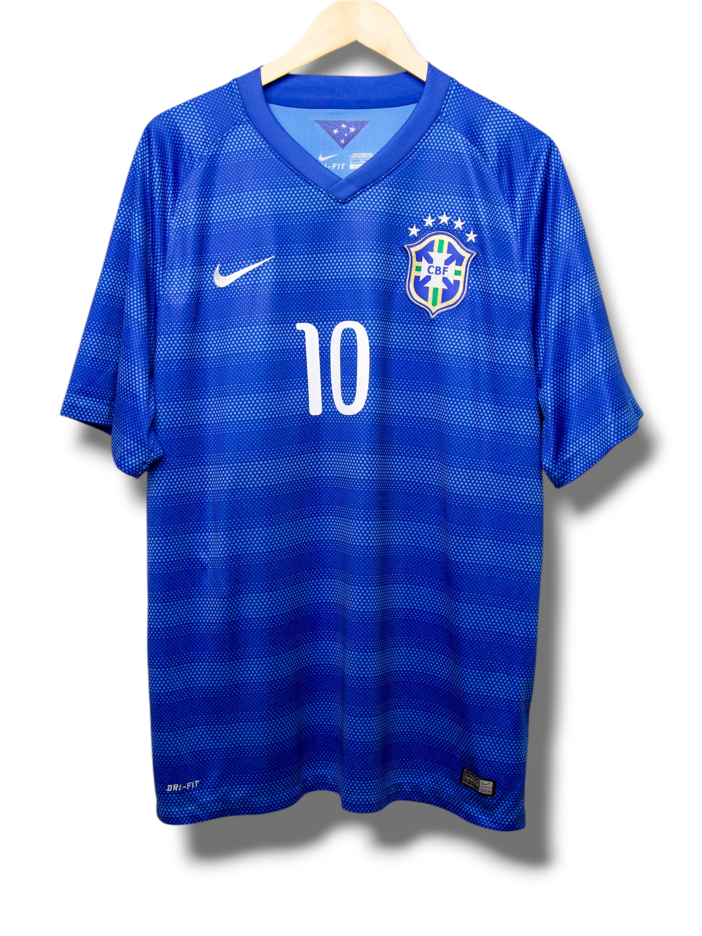 Brazilië 2014 Uit Shirt Neymar #10 (M)