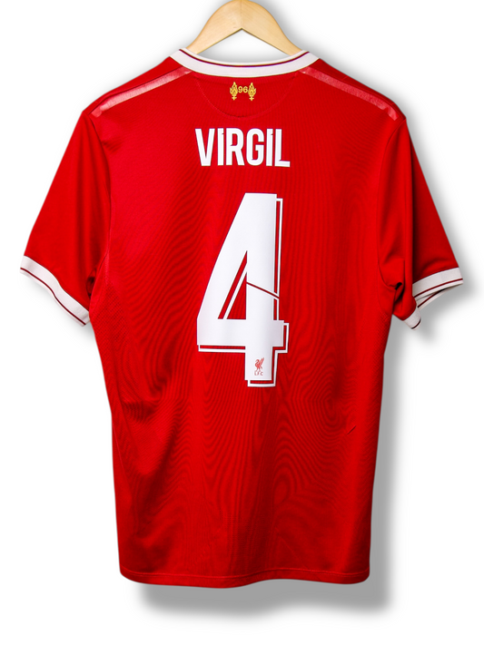 Liverpool 2017/2018 Thuis Shirt Virgil #4 (M)