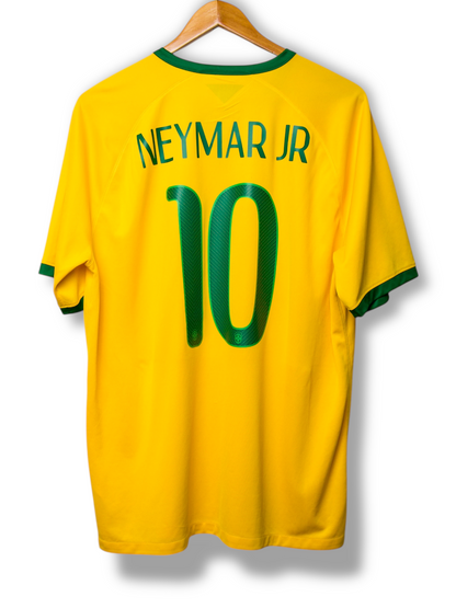 Brazilië 2014 Thuis Shirt Neymar #10 (XL)
