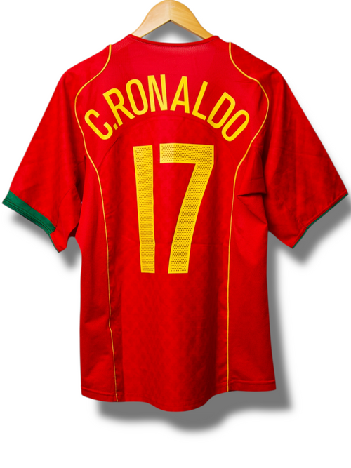Portugal 2004 Thuis Shirt Ronaldo #17 (M)