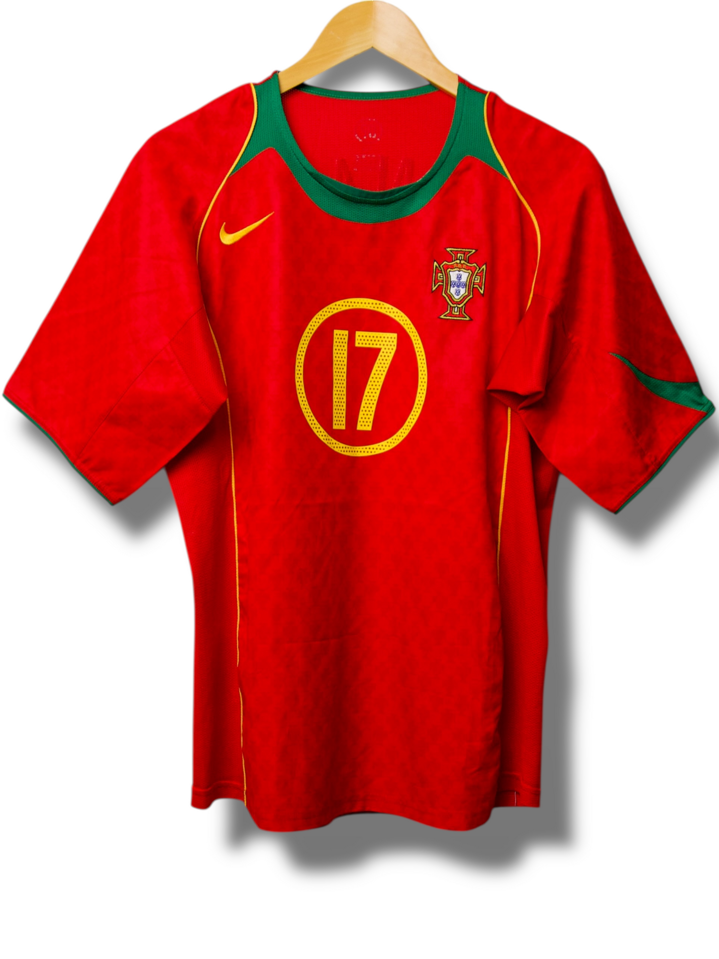 Portugal 2004 Thuis Shirt Ronaldo #17 (M)
