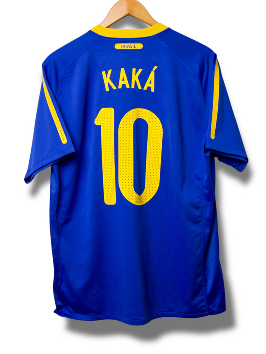 Brazilië 2010 Uit Shirt Kaká #10 (L)