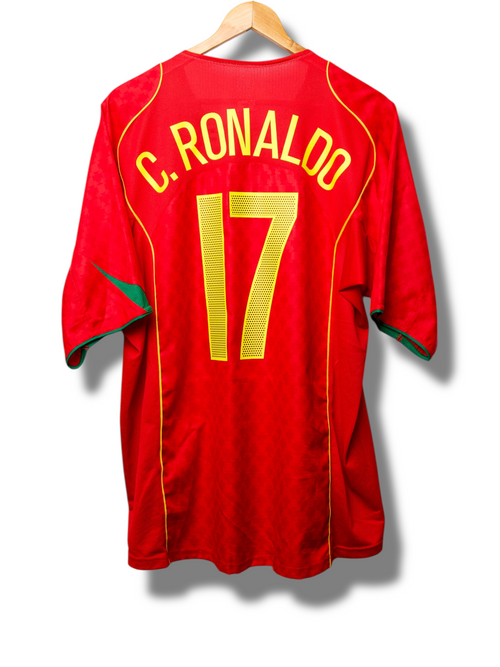 Portugal 2004 Thuis Shirt Ronaldo #17 (XL)