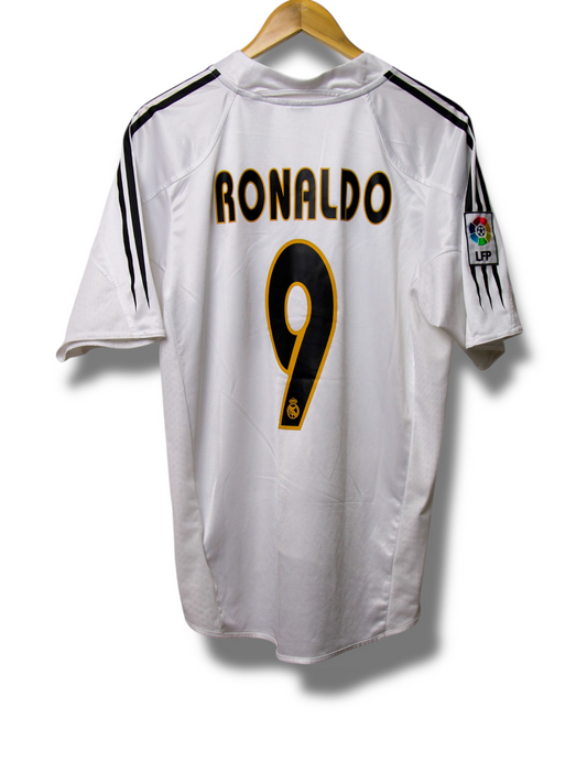 Real Madrid 2004/2005 Thuis Shirt Ronaldo #9 (M)