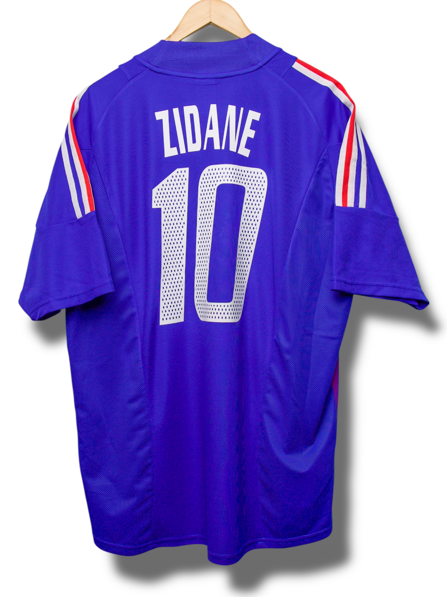 Frankrijk 2002 Thuis Shirt Zidane #10 (XL)