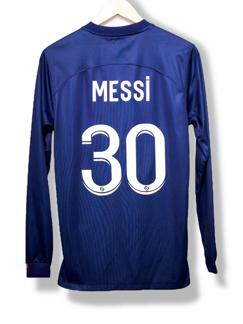 PSG 2022/2023 Thuis Shirt Messi #30 Longsleeve (S)