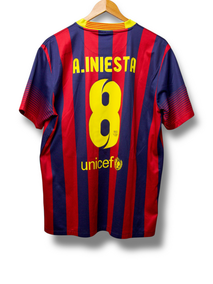 Barcelona 2013/2014 Thuis Shirt Iniesta #8 (L)