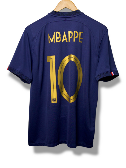 Frankrijk 2022 Thuis Shirt Mbappé #10 (L)